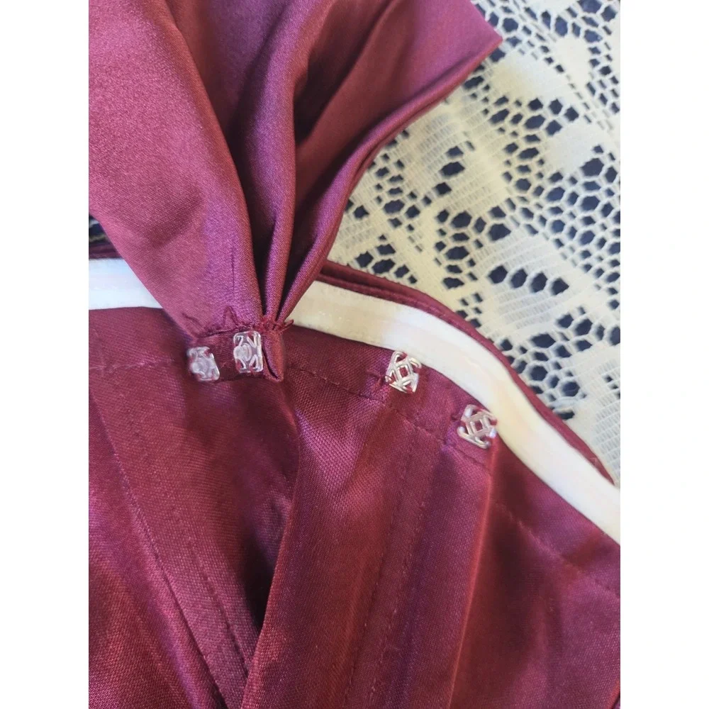 Cabernet Satin Maxi Dress 2 
